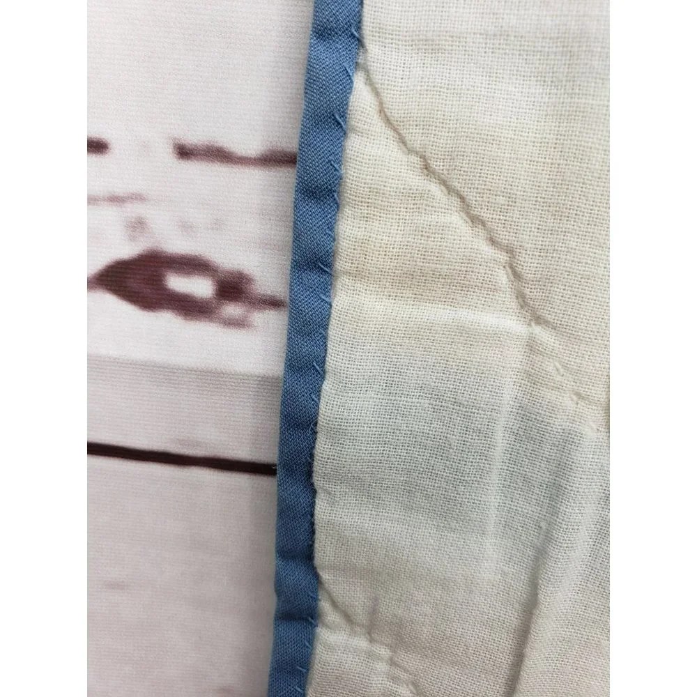 South Western Mexican Lap Baby‎ Blanket Blue Southwestern Quilt Vintage Boho